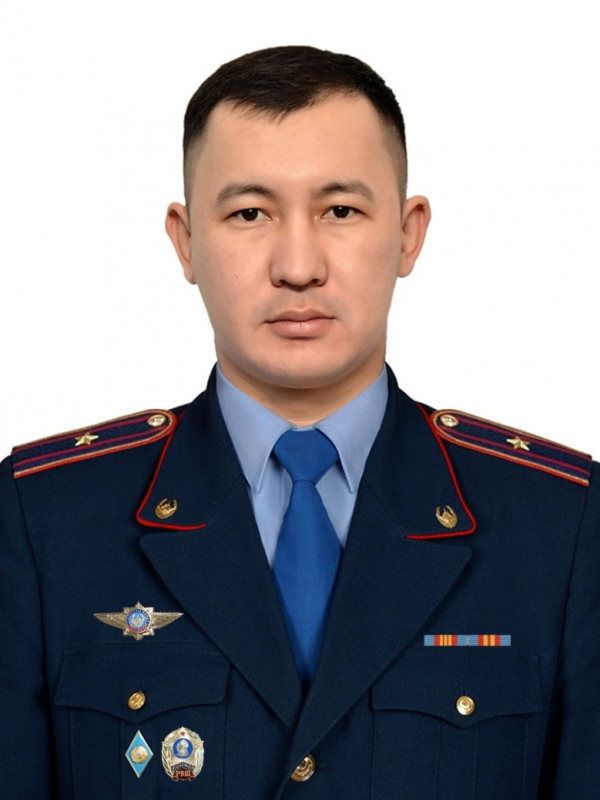 district inspector of the South-Eastern police department, police major Dakynov Parasat Amangazievich 87027922595